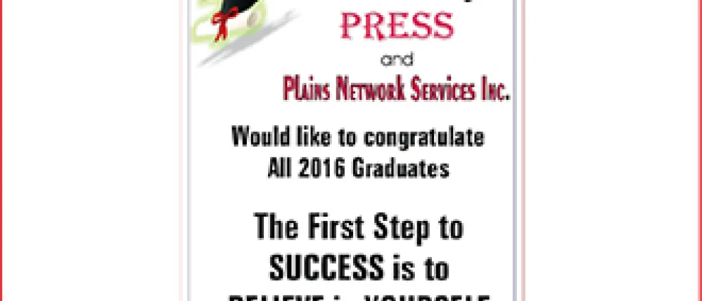 Congratulations to the Plainview and Eads Graduates