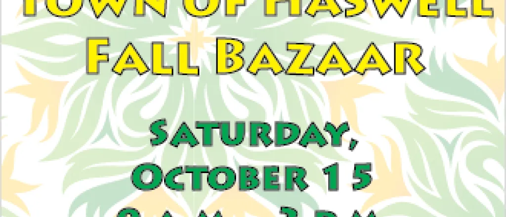 Town of Haswell Fall Bazaar