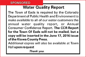 Eads Water Quality Report Available
