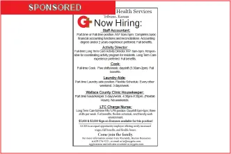 Greeley County Health Services - Positions Available