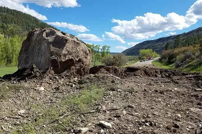 PICT Boulder cuts trench across Highway 145 - CDOT