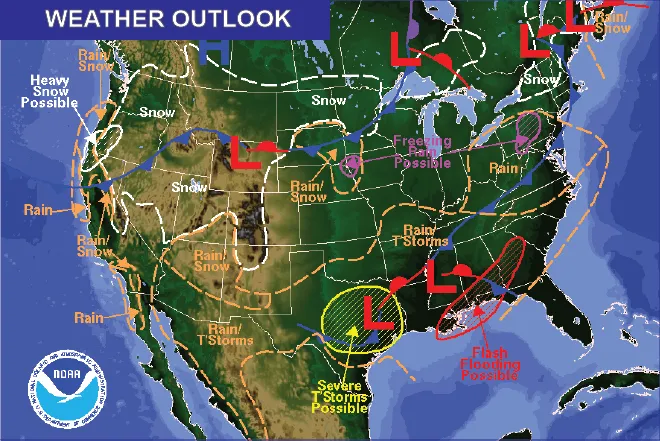 Weather Outlook - January 1, 2017