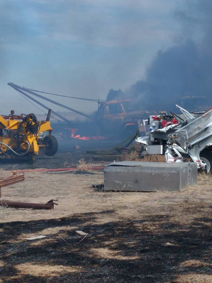 Fire Damages Equipment, Vehicles Near Eads Kiowa County Press Eads