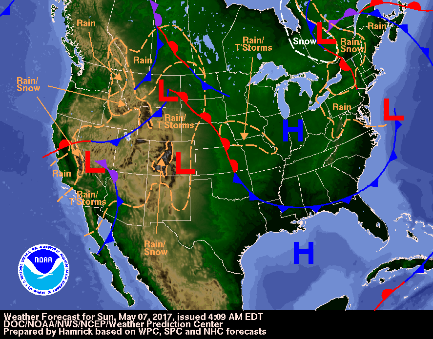 Weather Outlook - May 7, 2017