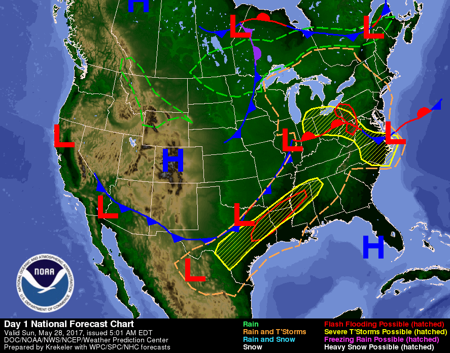 Weather Outlook - May 28, 2017 Weather Outlook - May 28, 2017