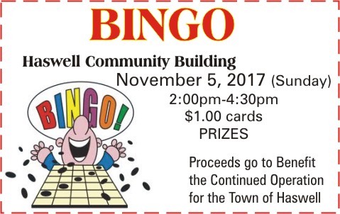 ADV - Town of Haswell Bingo ADV - Town of Haswell Bingo