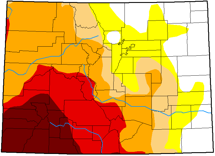 MAP Colorado Drought Conditions - January 1, 2019 MAP Colorado Drought Conditions - January 1, 2019