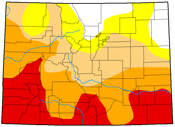 MAP Colorado Drought Conditions April 3, 2018