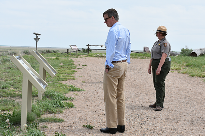 PICT Governor Hickenlooper at Sand Creek Site - Chris Sorensen PICT Governor Hickenlooper at Sand Creek Site - Chris Sorensen