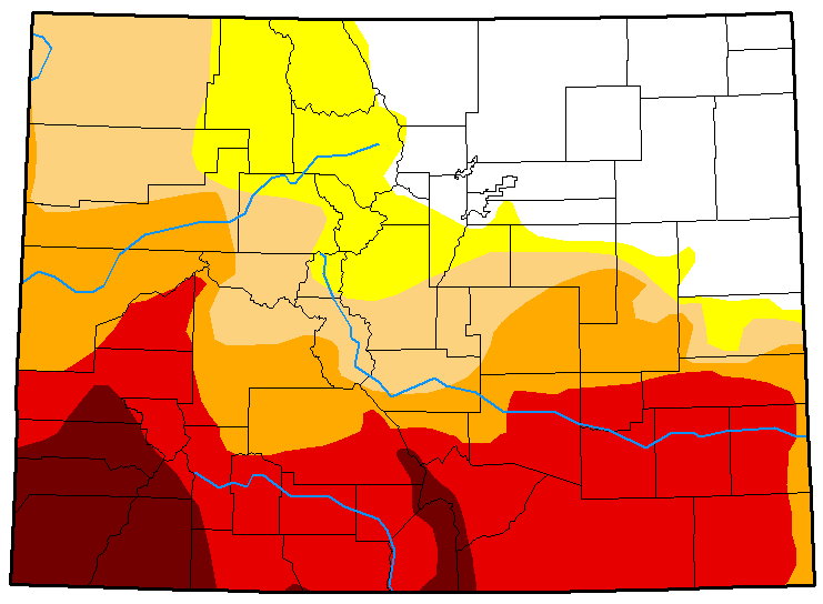 MAP Colorado Drought Conditions - June 19, 2018