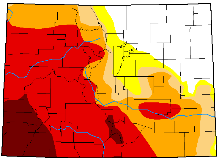 MAP Colorado Drought Conditions - August 21, 2018 MAP Colorado Drought Conditions - August 21, 2018