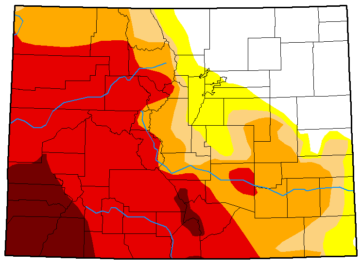 MAP Colorado Drought Conditions - August 28, 2018 MAP Colorado Drought Conditions - August 28, 2018