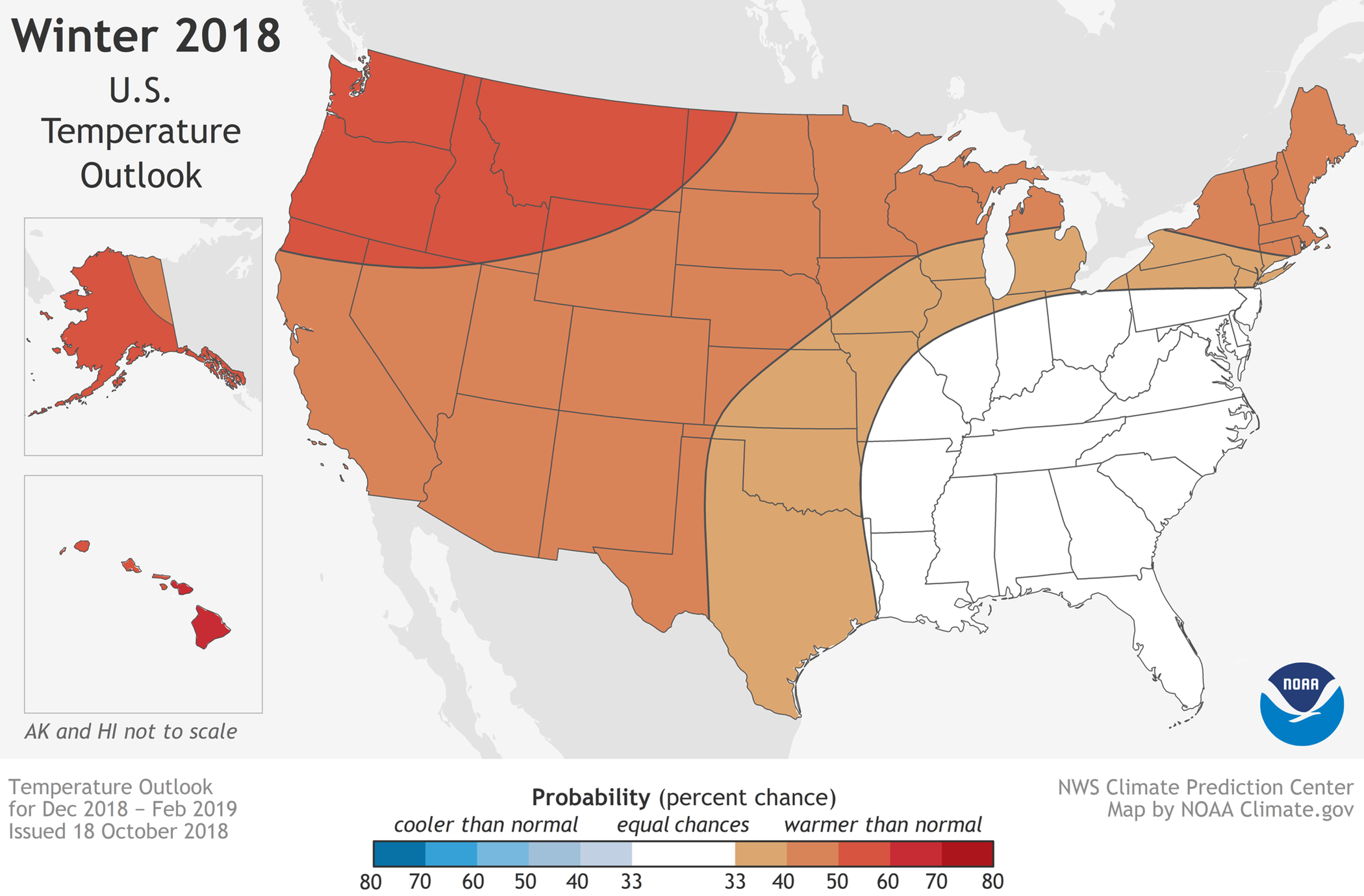 MAP Winter 2018 Temperature Outlook MAP Winter 2018 Temperature Outlook