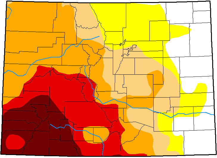 MAP Colorado Drought Conditions - January 15, 2019