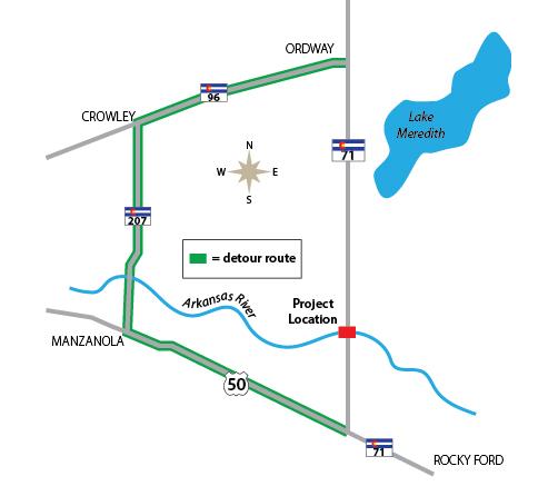 MAP Highway 71 Detour - CDOT MAP Highway 71 Detour - CDOT