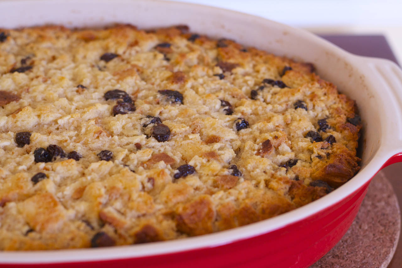 PICT Rum Raisin Bread Pudding - makebetterfood.com PICT Rum Raisin Bread Pudding - makebetterfood.com