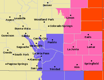 MAP Southeast Colorado Winter Storm Warning - February 23, 2019 MAP Southeast Colorado Winter Storm Warning - February 23, 2019