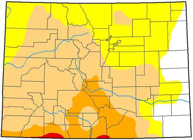 MAP 6xJ1 Colorado Drought Conditions - March 5, 2019 MAP Colorado Drought Conditions - March 5, 2019