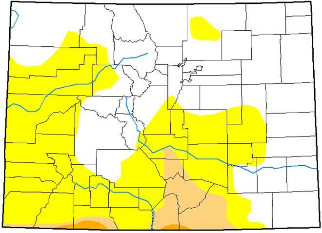 MAP 6xJ1 Colorado Drought Conditions - March 19, 2019 MAP Colorado Drought Conditions - March 19, 2019