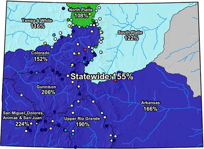 MAP 6xJ1 Colorado River Basin Snow Water Equivalent - May 15, 2019 - NRCS MAP Colorado River Basin Snow Water Equivalent - May 15, 2019 - NRCS