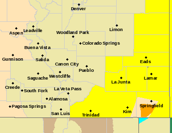 MAP Tornado Watch for southeast Colorado May 26, 2019. Courtesy NWS. MAP Tornado Watch for southeast Colorado May 26, 2019. Courtesy NWS.