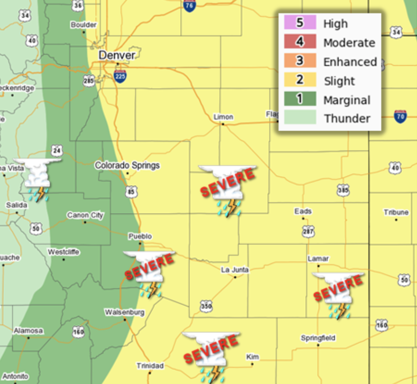 MAP Severe Thunderstorm Potential for June 2, 2019 - NWS MAP Severe Thunderstorm Potential for June 2, 2019 - NWS