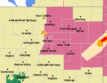 MAP Severe Thunderstorm Watch for Northeast Colorado June 8, 2019 - NWS MAP Severe Thunderstorm Watch for Northeast Colorado June 8, 2019 - NWS