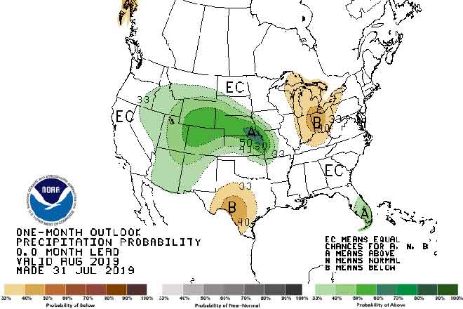 MAP 64J1 August 2019 Precipitation Outlook - NOAA-CPC MAP August 2019 Precipitation Outlook - NOAA-CPC