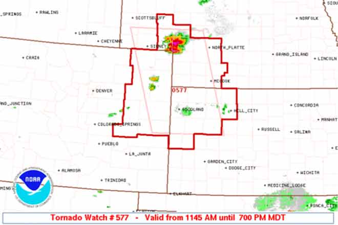 MAP Tornado Watch for August 13, 2019 - NWS MAP Tornado Watch for August 13, 2019 - NWS