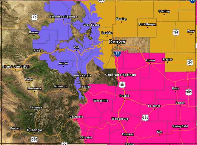 MAP 6xJ1 Colorado watches, warnings and advisories October 20, 2019 - NWS MAP Colorado watches, warnings and advisories October 20, 2019 - NWS