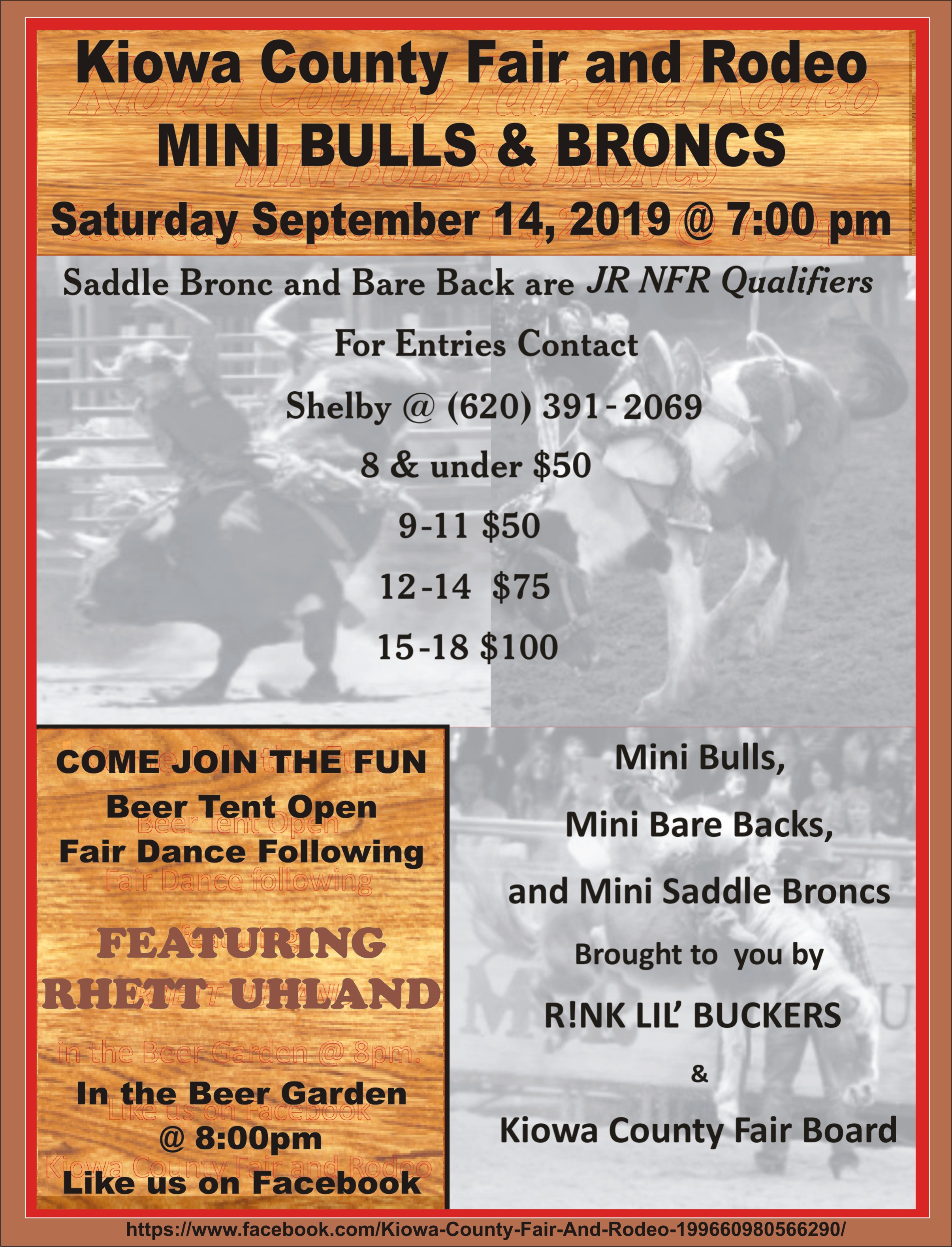 2019 Kiowa County Fair Mini Bulls & Broncs Kiowa County Press