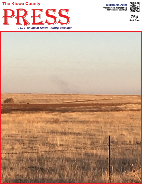 Photo of the Week - 2020-03-21 - Smoke from a prairie fire south of Eads, Kiowa County, Colorado. Photo of the Week - 2020-03-21 - Smoke from a prairie fire south of Eads, Kiowa County, Colorado.