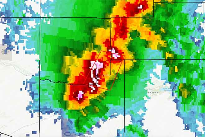 MAP Third southeast Colorado tornado warning for May 19, 2020 - NWS