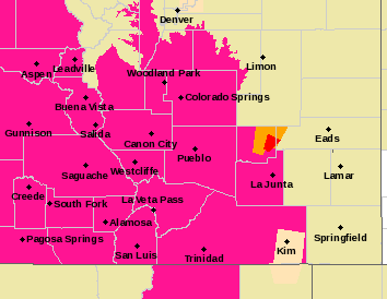 MAP Tornado Warning in southeast Colorado May 19, 2020 - NWS