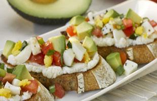 PICT RECIPE Avocado Breakfast Bruschetta - USDA PICT RECIPE Avocado Breakfast Bruschetta - USDA