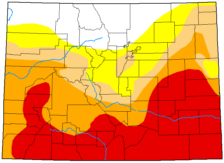 MAP Colorado Drought Conditions - July 7, 2020 - National Drought Mitigation Center MAP Colorado Drought Conditions - July 7, 2020 - National Drought Mitigation Center