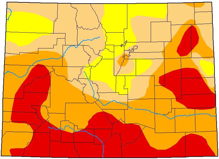 MAP Colorado Drought Conditions - August 4, 2020 - National Drought Mitigation Center