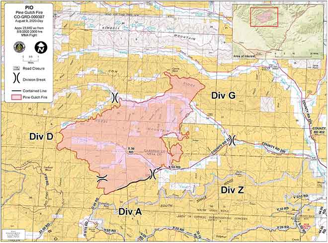 Pine Gulch Fire Now Nearly 24000 Acres Evacuations Ordered In Garfield County Kiowa County 8268