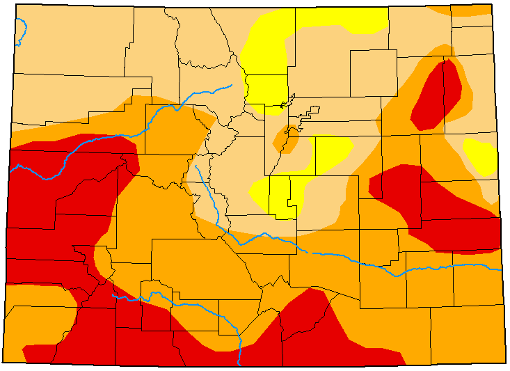 MAP Colorado Drought Conditions - August 11, 2020 - National Drought Mitigation Center