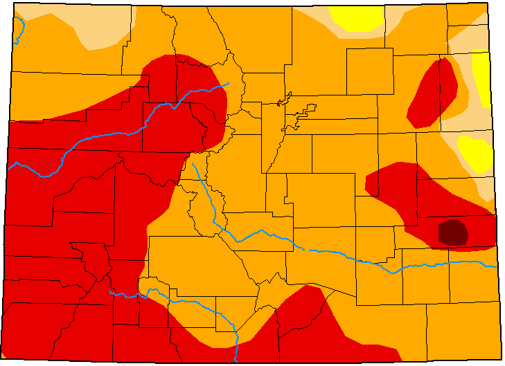 MAP Colorado Drought Conditions - August 25, 2020 - National Drought Mitigation Center MAP Colorado Drought Conditions - August 25, 2020 - National Drought Mitigation Center