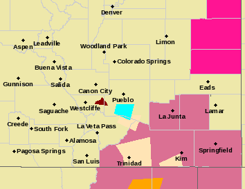 MAP Severe thunderstorm watch for southeast Colorado August 29, 2020 - NWS MAP Severe thunderstorm watch for southeast Colorado August 29, 2020 - NWS