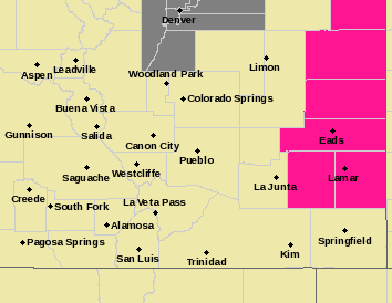 2020-09-19 MAP Red flag warning for southeast Colorado September 19, 2020 - NWS