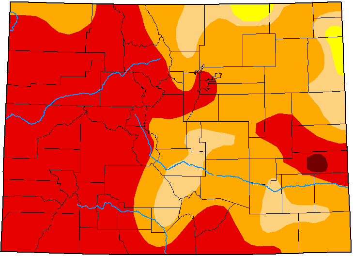 MAP Colorado Drought Conditions - September 22, 2020 - National Drought Mitigation Center MAP Colorado Drought Conditions - September 22, 2020 - National Drought Mitigation Center