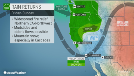 MAP Rain returns in western states for Early October 2020 - AccuWeather MAP Rain returns in western states for Early October 2020 - AccuWeather