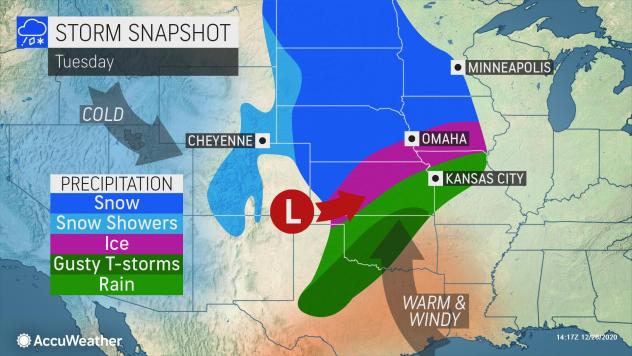 MAP Daytime storm snapshot for December 29, 2020 - AccuWeather MAP Daytime storm snapshot for December 29, 2020 - AccuWeather