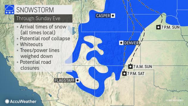 MAP Snow storm arrival times - AccuWeather MAP Snow storm arrival times - AccuWeather