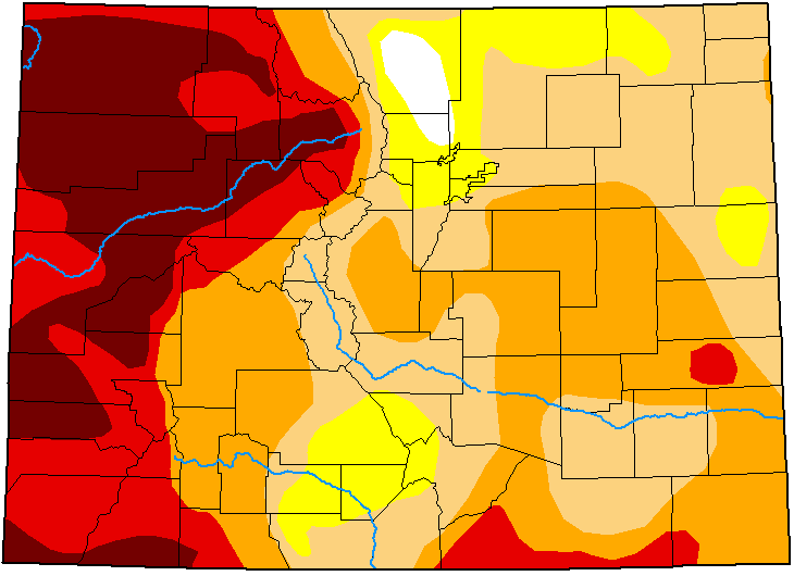 MAP Colorado Drought Conditions - April 27, 2021 - National Drought Mitigation Center