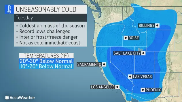 MAP Unseasonably cold October 12, 2021 - AccuWeather MAP Unseasonably cold October 12, 2021 - AccuWeather