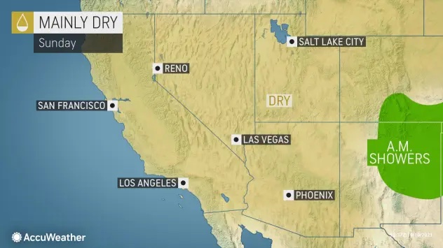 MAP Mainly dry conditions across the western United States October 10, 2021 - AccuWeather MAP Mainly dry conditions across the western United States October 10, 2021 - AccuWeather