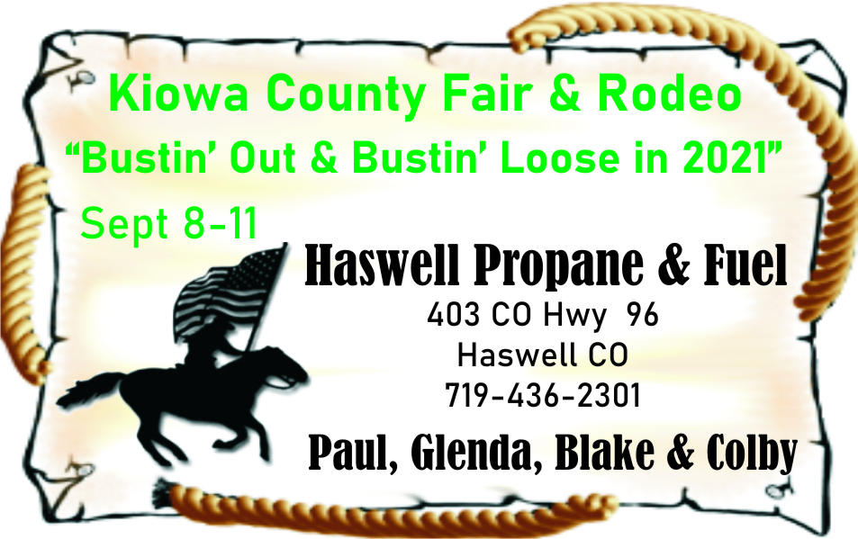 to the 2021 Kiowa County Fair from our sponsors Kiowa County